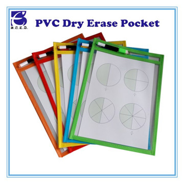 GF0549 pvc dry erase pocket